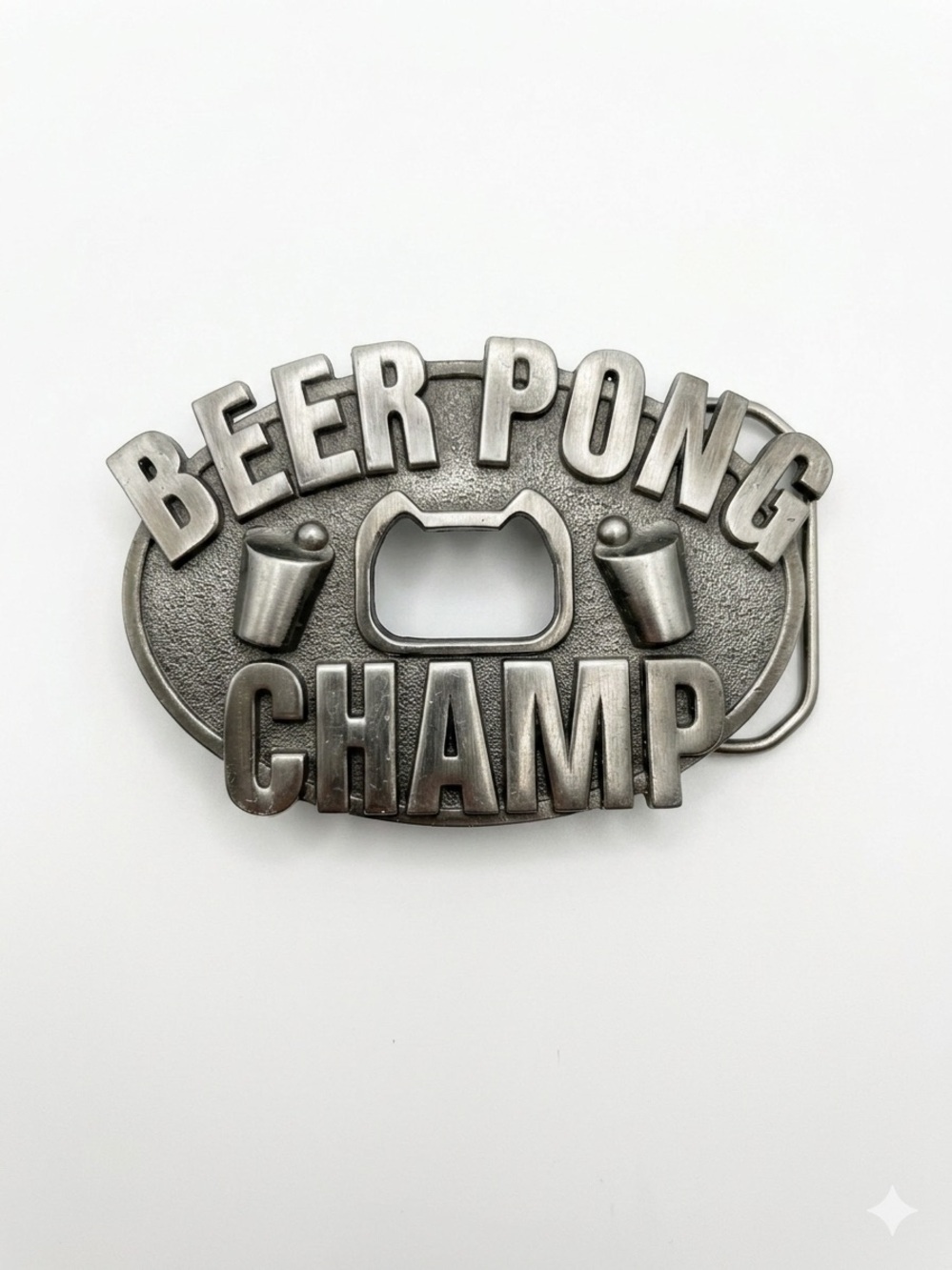 Kalan Beer Pong Champ Belt Buckle — Bottle Opener Novelty Gag Gift College